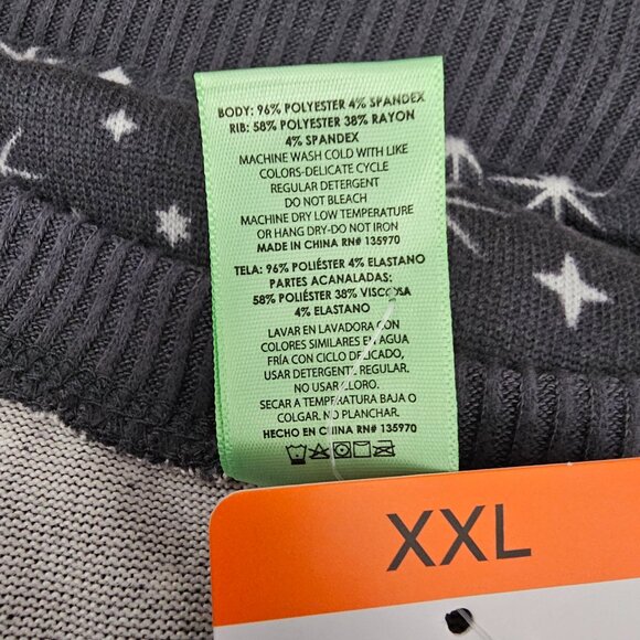 Honeydew New Star Seeker Brushed Jersey Lounge Gray Star Pajama Set 2Pc Set - Picture 11 of 12